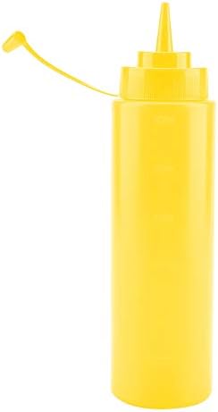 Condiment Squeeze Bottles 720ml 10pcs Plastic PE with Narrow Nozzle