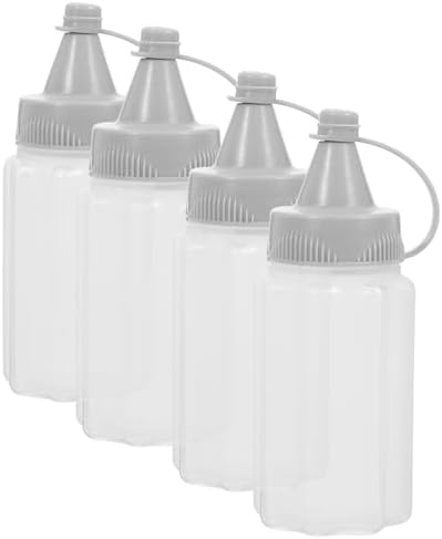 3 Sets Reusable Squeeze Condiment Bottles for Outdoor Use