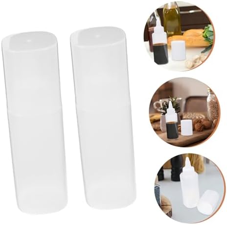 2pcs Condiment Squeeze Bottles for Honey and Salad Dressing