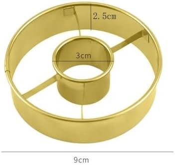 Stainless Steel Donut Cutter with Cookie and Cake Cutting Features