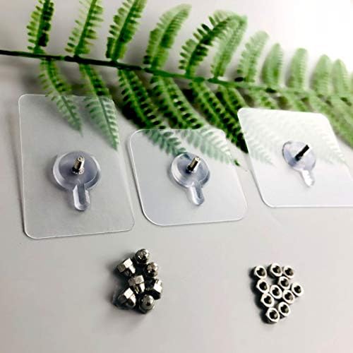 Alipis 10pcs Transparent Adhesive Ceiling Hooks No Nail No Trace