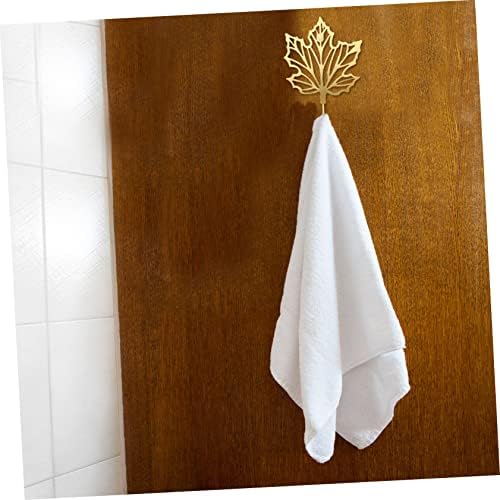 Healeved 5pcs Leaf Hook Wall Mounted Towel Holder