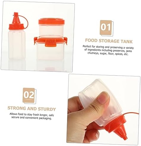 MAGICLULU 3 Sets Sauce Bottle Boxes Honey Dispenser Condiment Jars