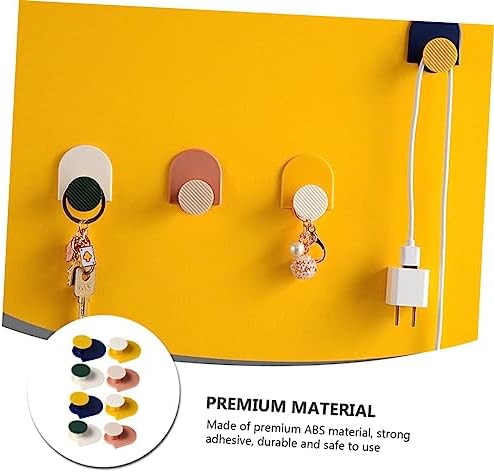 Cabilock 8 Piece Wall Mounted Sticky Hooks
