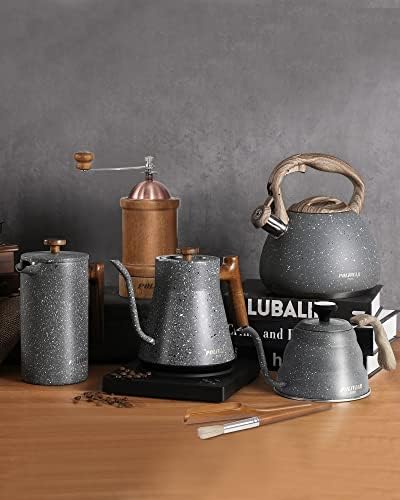 POLIVIAR Tea Kettle 27 Quart Natural Stone Finish