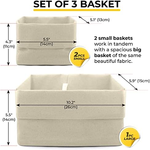 SWEETYOU Bread Serving Basket Set of 3