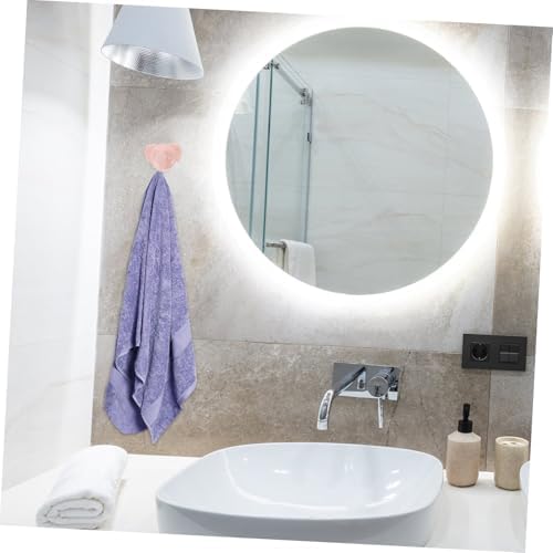 GLEAVI 4Pcs Strong Suction Cup Hooks No Drill Bathroom Organizer