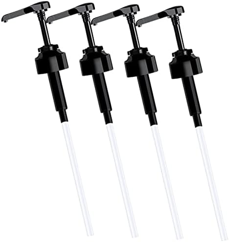 4Pcs Kitchen Oil Dispenser Pump Set for Syrup and Condiments