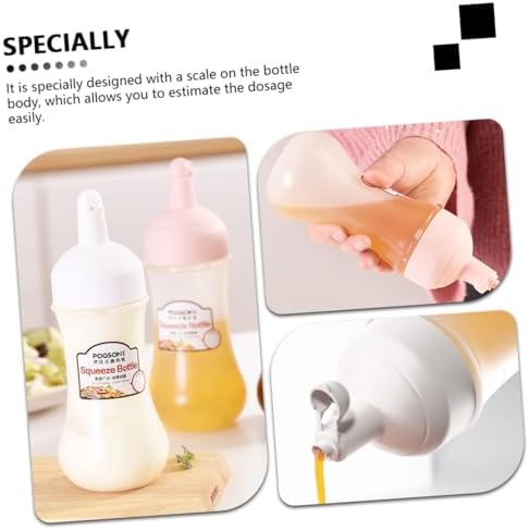 PRETYZOOM 350ml Condiment Squeeze Bottles Set of 2