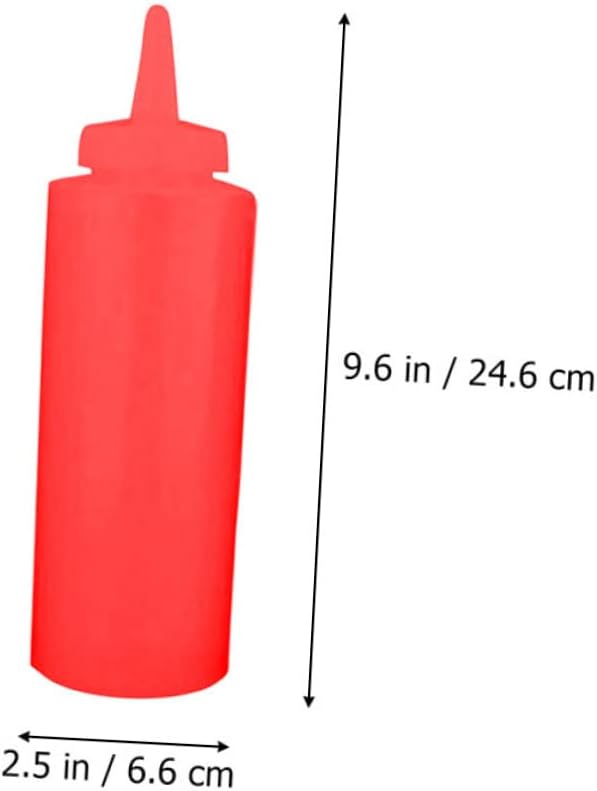 HOLIDYOYO 3pcs Reusable Condiment Squeeze Bottles Set