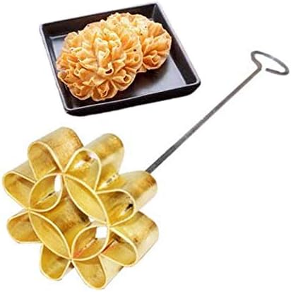 Cozinest Dok Jok Brass Mold for Thai Lotus Blossom Cookies