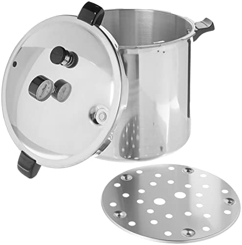 Presto 23-Quart Induction Compatible Pressure Canner Silver