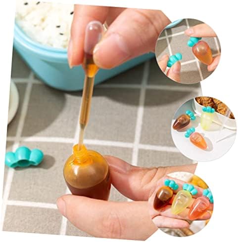 Mini Carrot Condiment Boxes 9pcs Reusable Sauce Cups