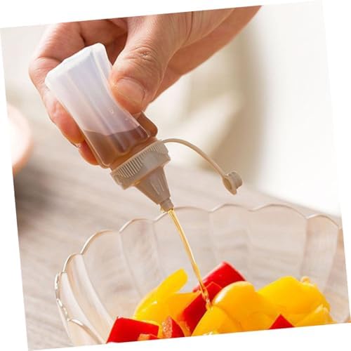 GARVALON 12pcs Leakproof Squeeze Bottles for Salad Dressing and Travel