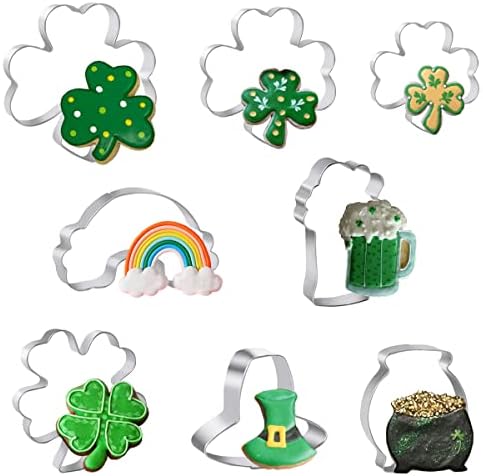 Strone St Patricks Day Cookie Cutter Set 8 Pcs