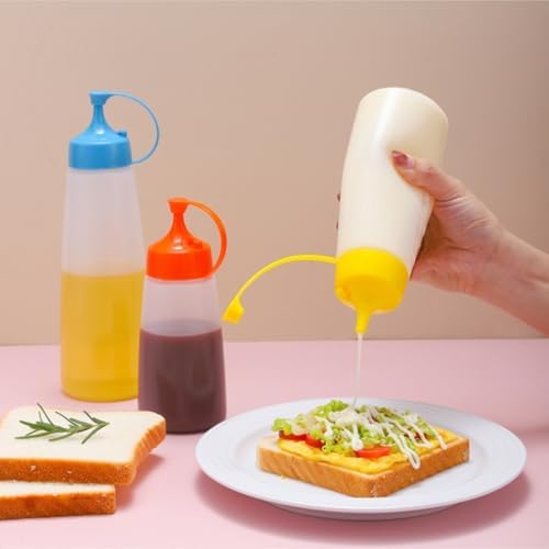 KLEYE 6-Piece Condiment Squeeze Bottles Pack