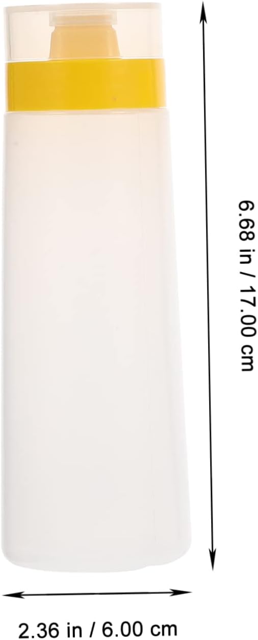 Plastic Salad Squeeze Bottles with Leak Proof Lid