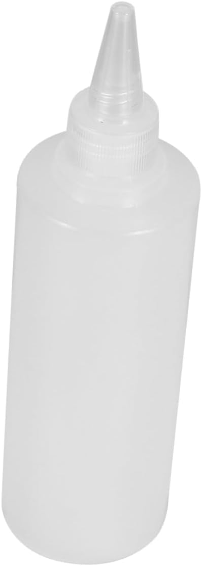 6 Pack 250ml Pointed Mouth Squeeze Bottles for Condiment Use