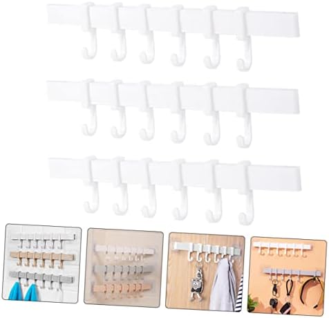 FOYTOKI 3pcs Gold Plated Adhesive Hook Rack 1