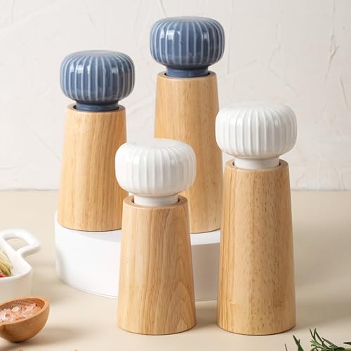 Qinlenyan Adjustable Coarseness Wood Pepper Mill
