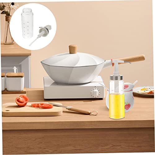 CIYODO 300ml Glass Sauce Press Bottle with Spring Lid