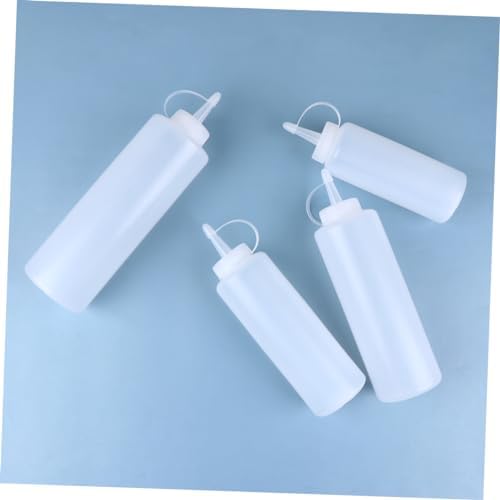 Salad Dressing Bottles with Lid 4 Piece Set