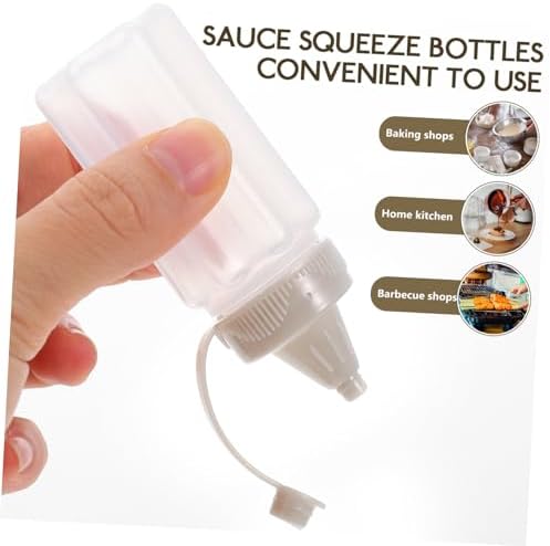 CIYODO 8PCS Squeeze Bottles Set for Condiments Kitchen Use