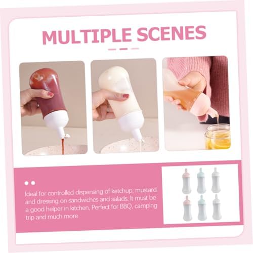 CIYODO Squeeze Salad Dressing Bottles Set for Home