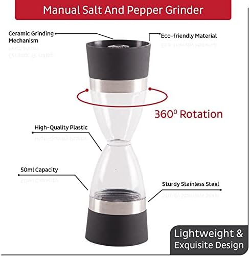 SAHKGYE 2 in 1 Salt Pepper Mill Grinder Set