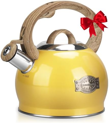 Hauce Radio 21 Quart Stovetop Tea Kettle with Whistle