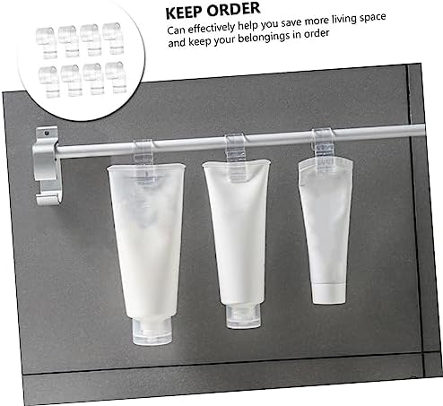 PRETYZOOM 8pcs Modern Wall Hooks for Kitchen Bathroom