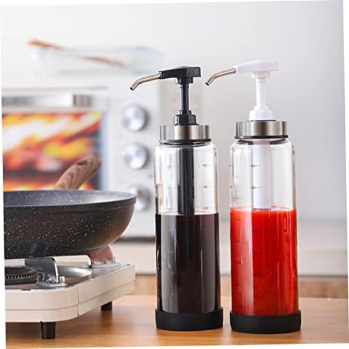 500ml Salad Sauce Pump Bottle with Spring Lid