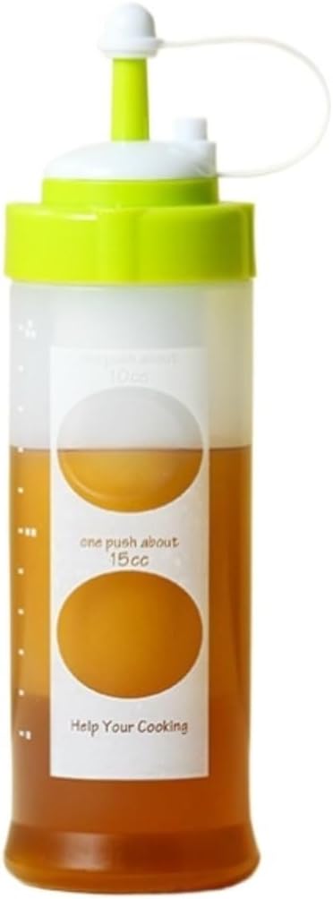 KLEYE 5-Pack Squeeze Bottles for Sauces Green 350ml