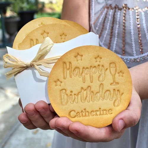 Personalized Christmas Cookie Stamp with Family Name Customized Cutter Mold