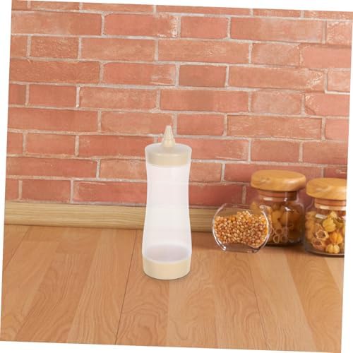 3pc Cream Color Sauce Bottles Squeeze Set