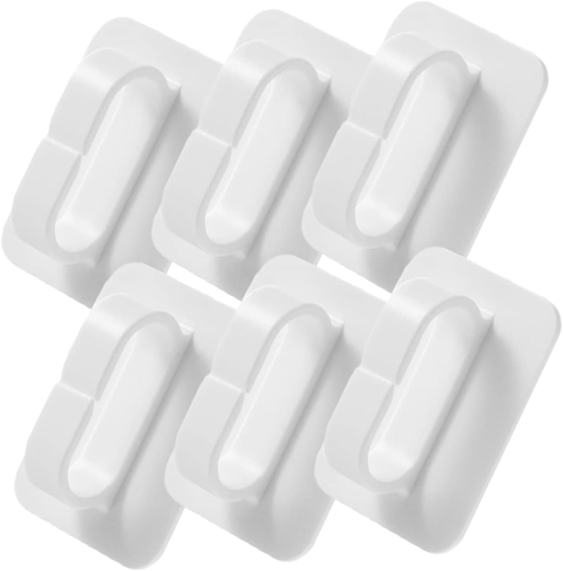 SOLUSTRE 6Pcs Heavy Duty Adhesive Wall Hooks