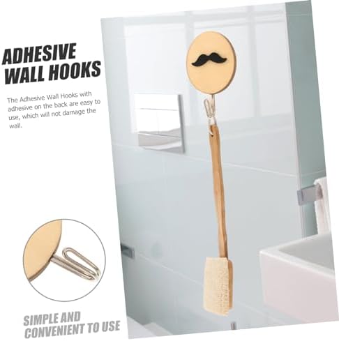 ORFOFE 4PCS Wall Hooks Adhesive Coat Hangers for Kids Bathroom Living Room