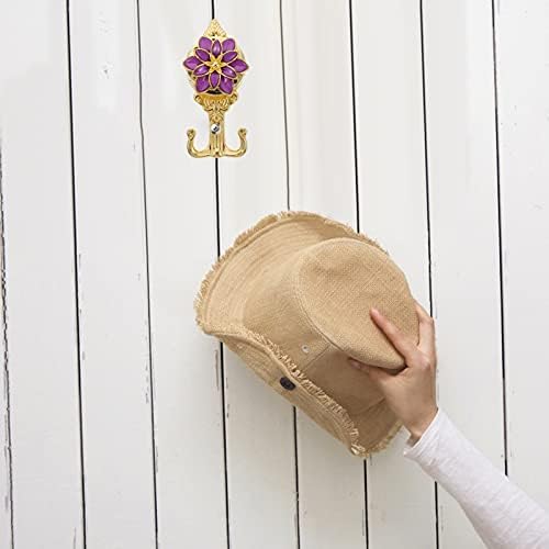Veemoon 2pcs Flower Shape Coat Hooks Home Storage Hook