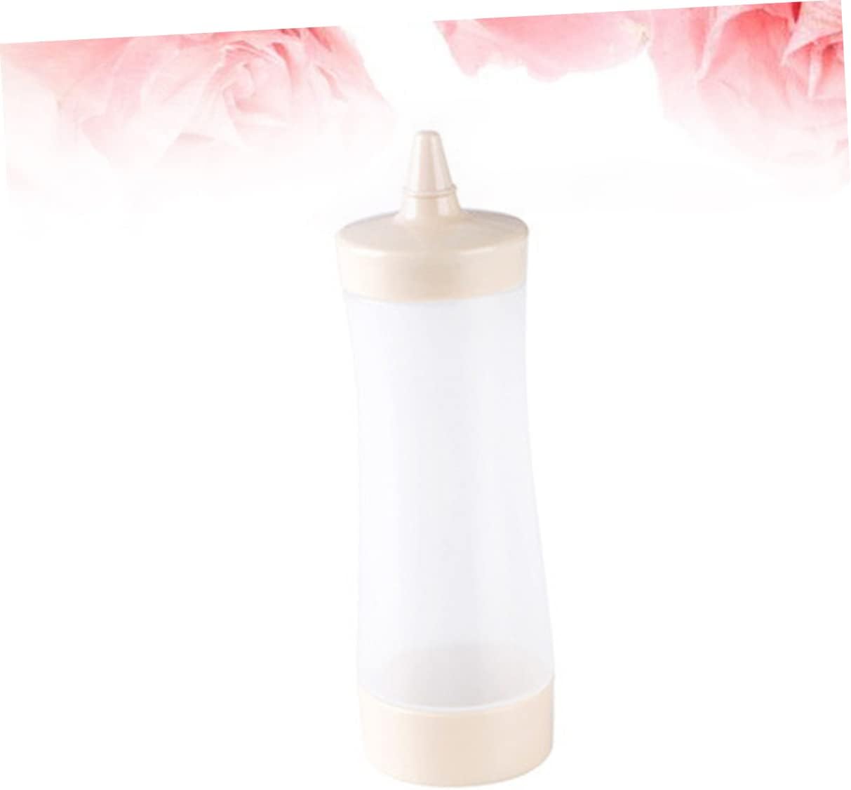 HOLIDYOYO 350ml Reusable Squeeze Bottle for Salad Dressing and Condiments