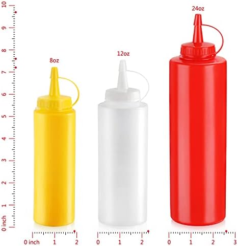 New Star Foodservice 26559 Squeeze Bottles Pack of 6 1