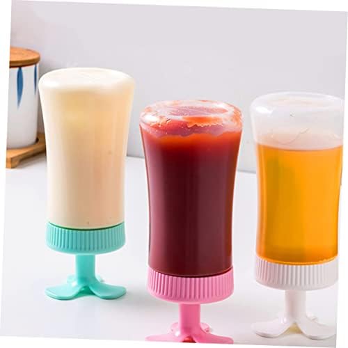 Luxshiny Condiment Squeeze Bottles for Sauces and Mustard