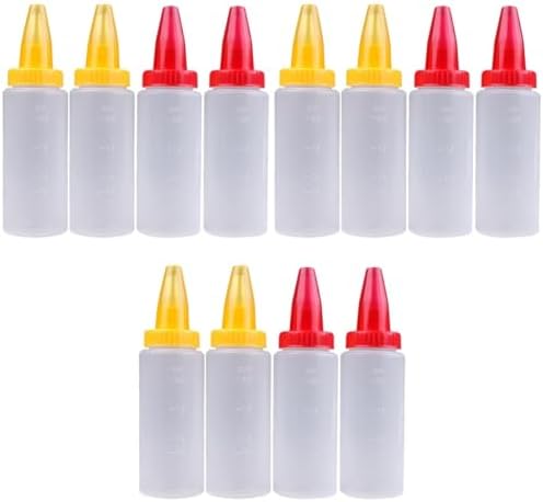 3 Sets Clear Condiment Squeeze Bottles for Cake Decorating