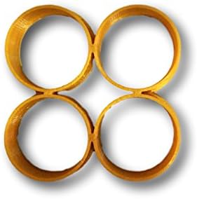 Arbi Design Circle Pattern Embosser Stamp Cookie Cutter 15x4