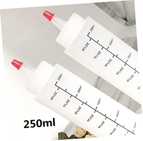 10pcs 250ML Refillable Condiment Squeeze Bottles with Cap