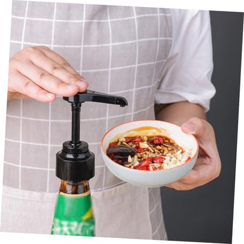 FOMIYES 4Pcs Condiment Squeeze Bottle Pump Set for Kitchen Use