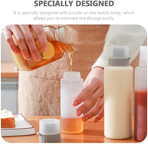 Hemoton 2pcs Reusable Condiment Squeeze Bottles
