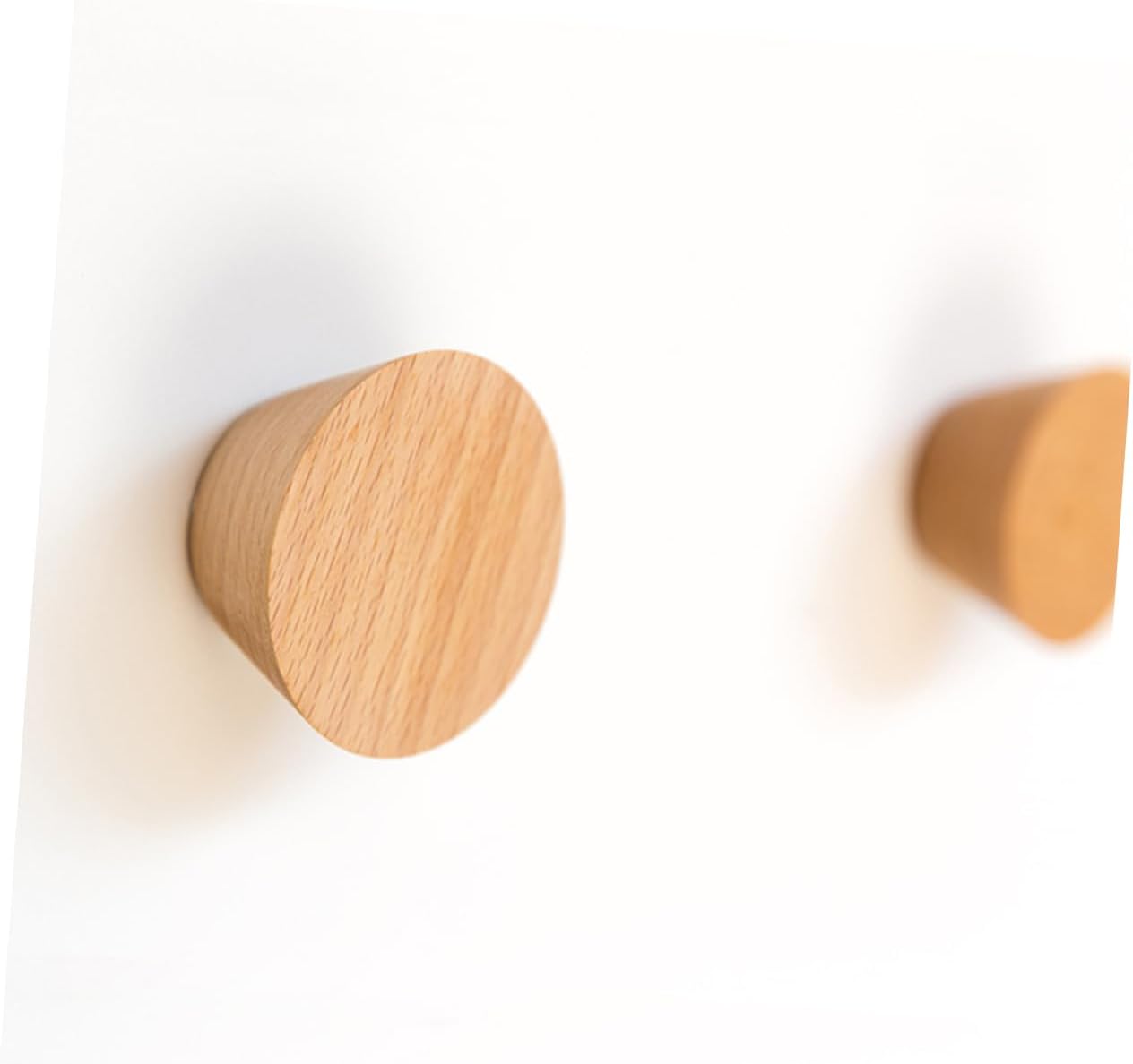 Parliky 3Pcs Multifunctional Wooden Wall Hooks