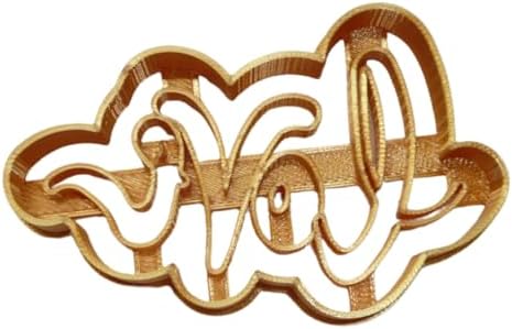 Love Word Cursive Letters Cookie Cutter Made in USA
