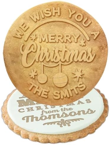 Personalized Christmas Cookie Stamp with Family Logo 3D Design