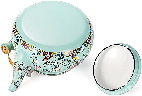 Pumtus 26 Quart Enamel Tea Kettle with Ceramic Handle